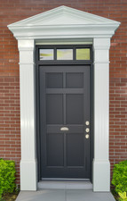 GRP door surround set in white