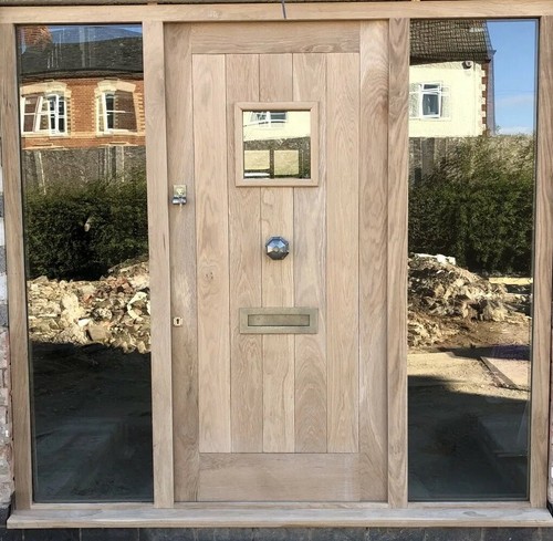 Solid oak front door - door, and