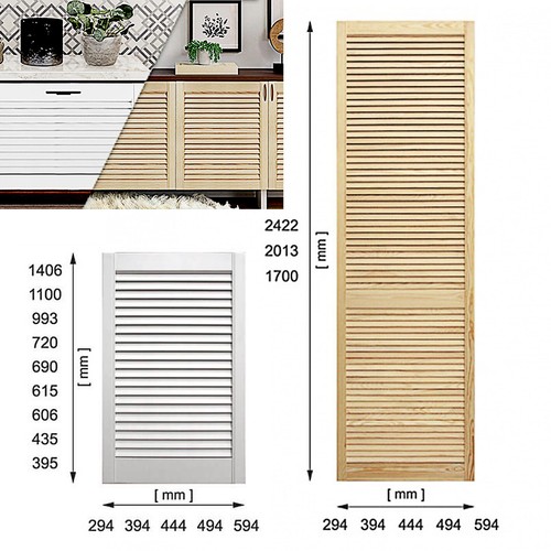 Wooden front doors natural - front,