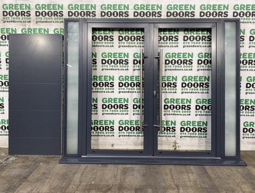 Double front french doors - french,