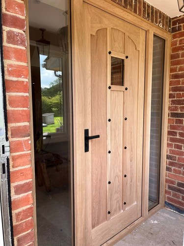 Solid oak front - door, and