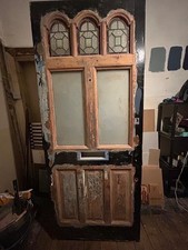Edwardian front door stained