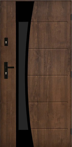 Modern walnut steel - walnut, exterior