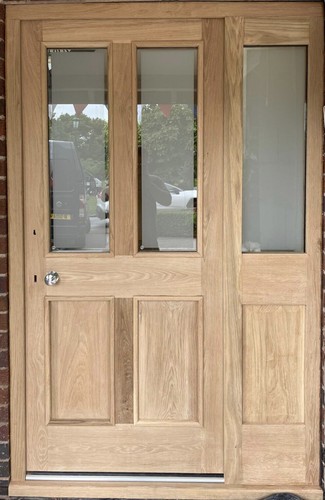 Solid oak front - solid, door