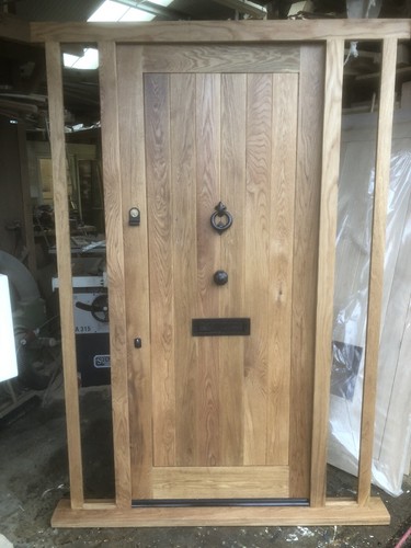 Solid oak front door and - solid,