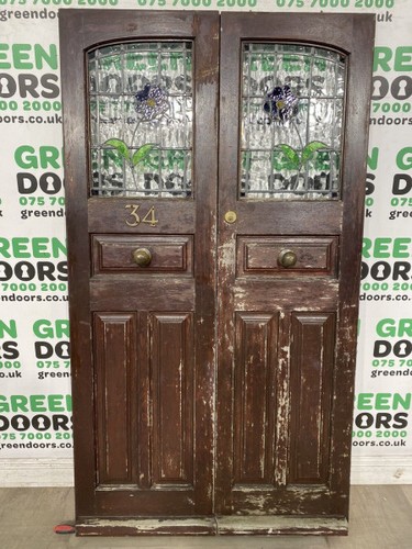 French front doors stained - doors,